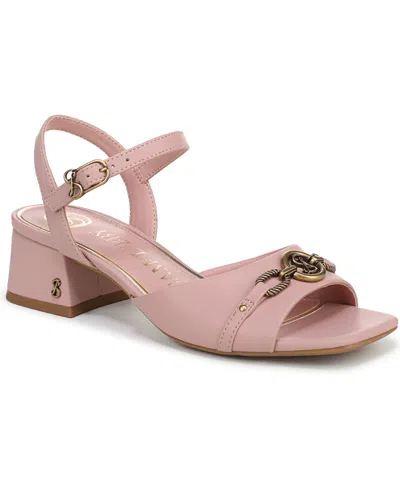 Sam & Libby Women's Lilah Block Heel Dress Sandals In Seashell Pink