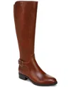 Sam & Libby Percy Womens Leather Block Heel Knee-high Boots In Hazelnut