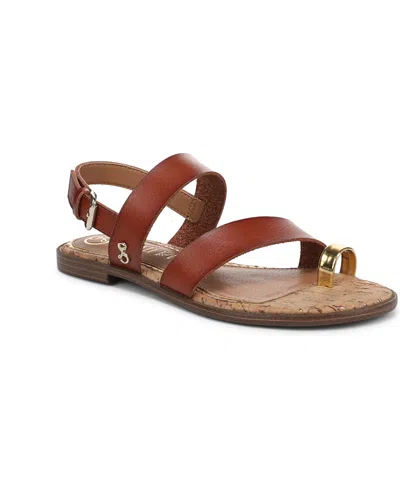 Sam & Libby Women's Perris Toe Loop Strappy Flat Sandals