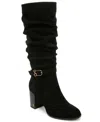 Sam & Libby Women's Round Toe Slouchy Knee Boots In Animal Print