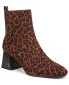 Sam & Libby Women's Yuliana Block Heel Booties In Brown