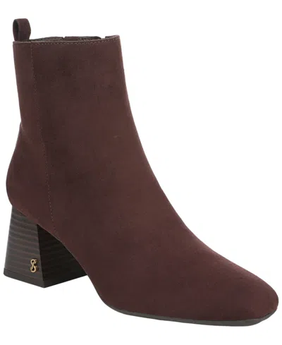Sam & Libby Women's Yuliana Block Heel Dress Booties In Brown
