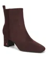 Sam & Libby Women's Yvonne Square Toe Booties In Brown