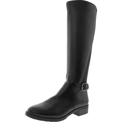 Sam & Libby Womens Zipper Man Made Knee-high Boots In Black
