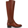 Sam & Libby Percy Womens Leather Block Heel Knee-high Boots In Multi