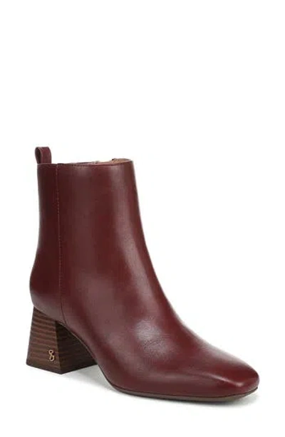 Sam & Libby Yuliana Square Toe Bootie In Burgundy