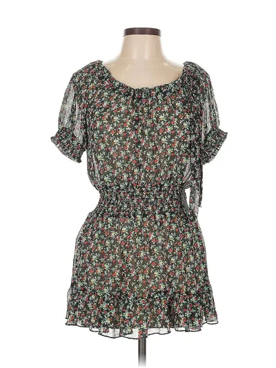 Pre-owned Sam & Max Short Sleeve Blouse In Green
