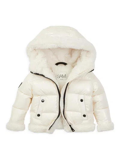Sam Baby's Blizzard Down Puffer Jacket In White