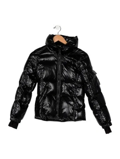 Pre-owned Sam Kids' Biker Jacket In Black