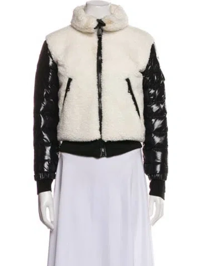 Pre-owned Sam Colorblock Pattern Jacket In White