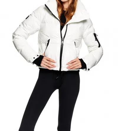 Sam Cropped Freestyle Jacket In Snow In White