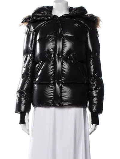 Pre-owned Sam Down Coat In Black