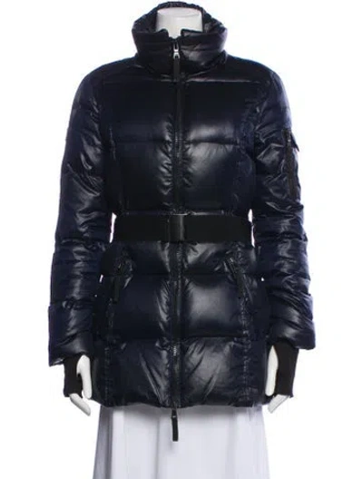 Pre-owned Sam Down Coat In Blue