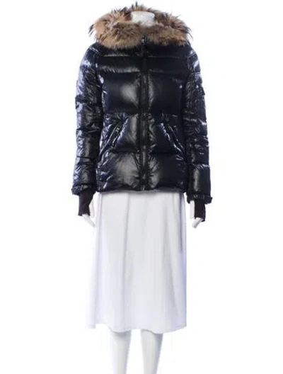 Pre-owned Sam Down Coat In Blue