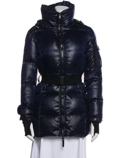 Pre-owned Sam Down Coat In Blue