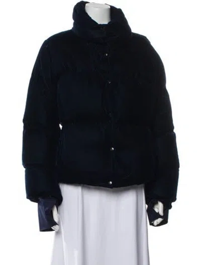 Pre-owned Sam Down Coat In Blue
