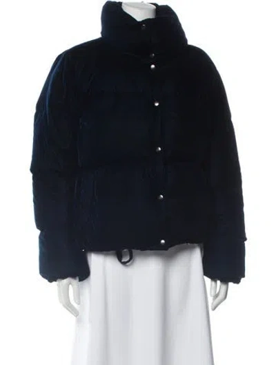 Pre-owned Sam Down Coat In Blue