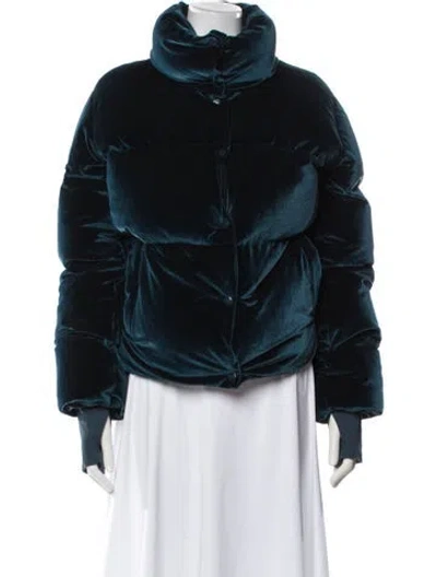 Pre-owned Sam Down Coat In Blue