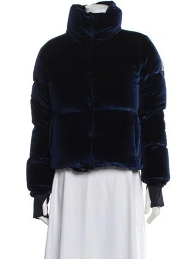 Pre-owned Sam Down Coat In Blue