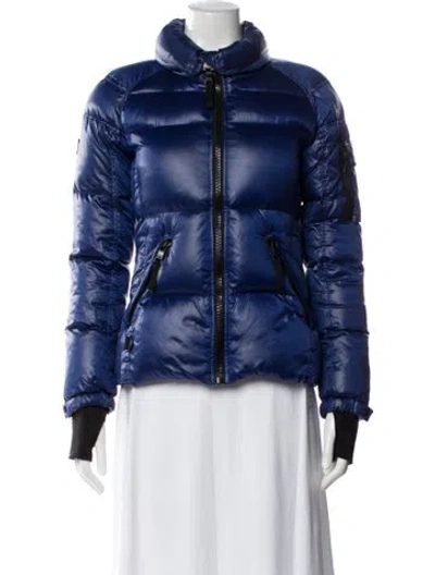 Pre-owned Sam Down Coat In Blue
