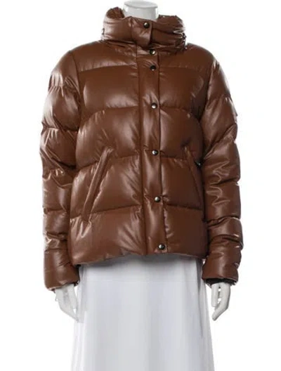 Pre-owned Sam Down Coat In Brown