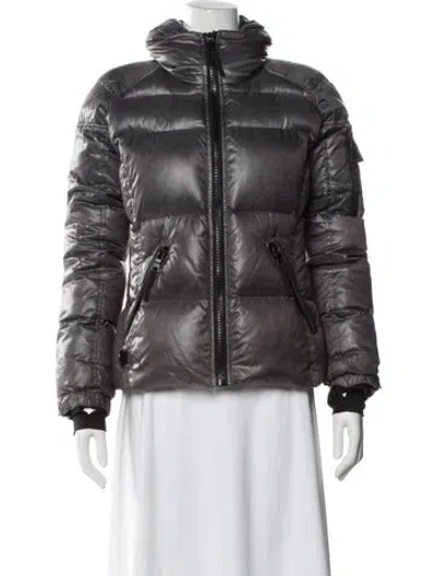 Pre-owned Sam Down Coat In Gray