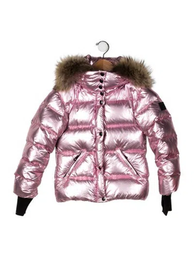 Pre-owned Sam Kids' Down Coat In Pink