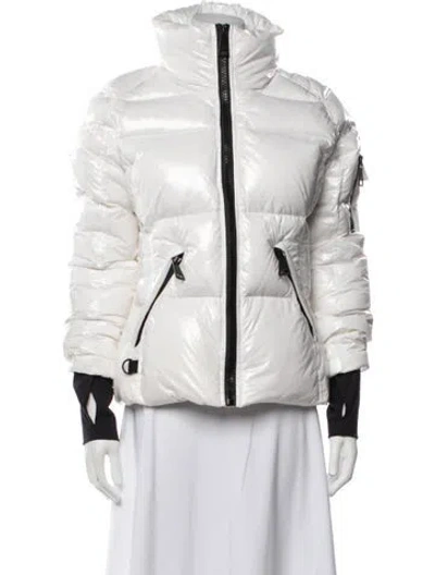 Pre-owned Sam Down Jacket In Black/white