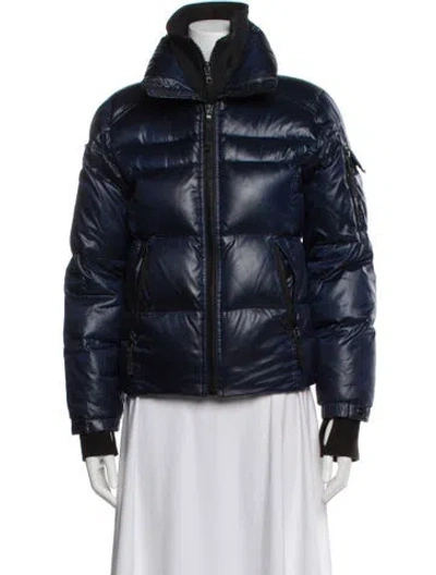 Pre-owned Sam Down Jacket In Blue