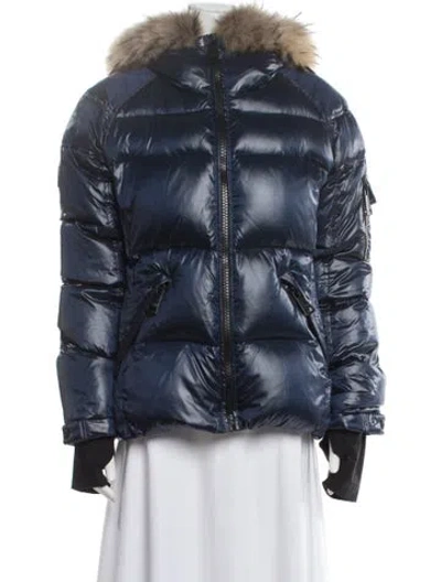 Pre-owned Sam Down Jacket In Blue