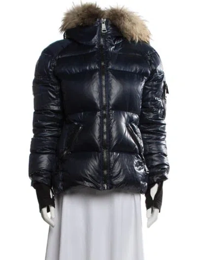 Pre-owned Sam Down Jacket In Blue