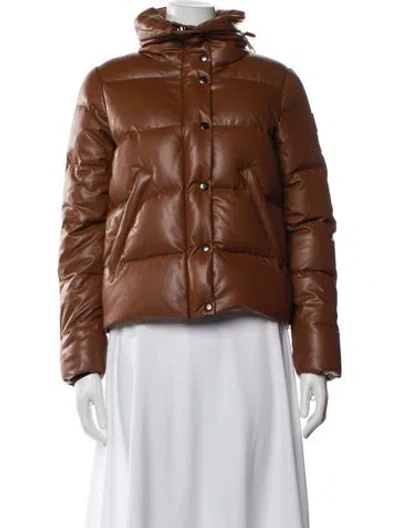 Pre-owned Sam Down Jacket In Brown