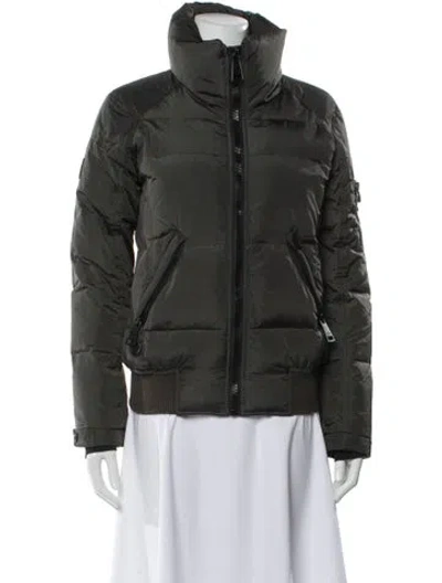 Pre-owned Sam Down Jacket In Green
