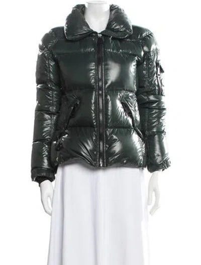 Pre-owned Sam Down Jacket In Green