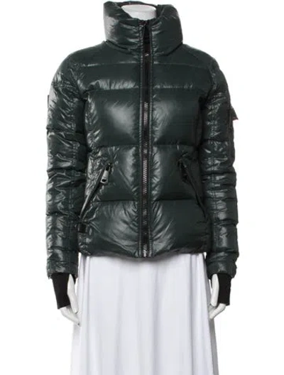 Pre-owned Sam Down Jacket In Green