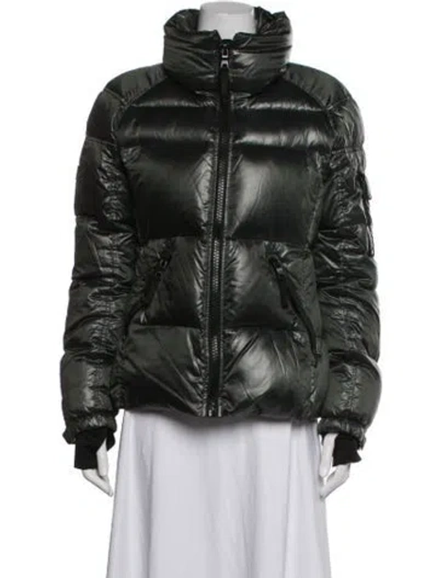 Pre-owned Sam Down Jacket In Green