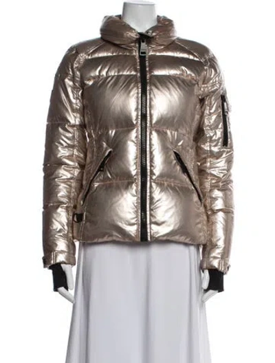 Pre-owned Sam Down Jacket In Metallic/pink