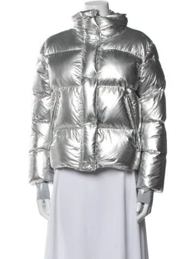 Pre-owned Sam Down Jacket In Metallic/silver