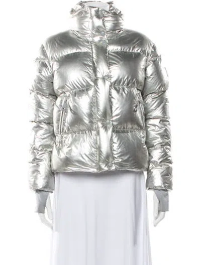 Pre-owned Sam Down Jacket In Metallic/silver