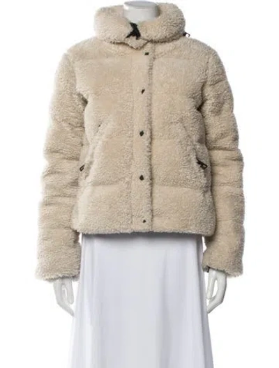 Pre-owned Sam Down Jacket In Neutral