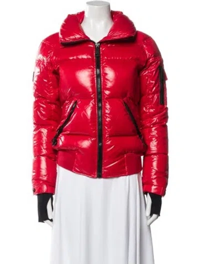 Pre-owned Sam Down Jacket In Red