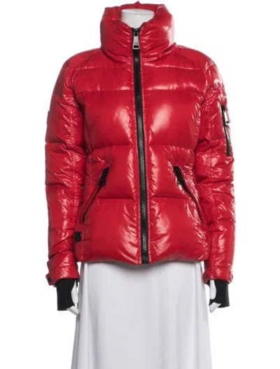 Pre-owned Sam Down Jacket In Red