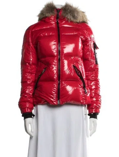 Pre-owned Sam Down Jacket In Red
