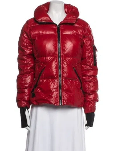 Pre-owned Sam Down Jacket In Red