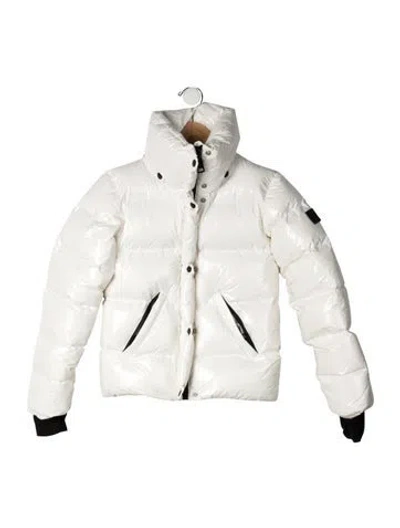 Pre-owned Sam Kids' Down Jacket In White