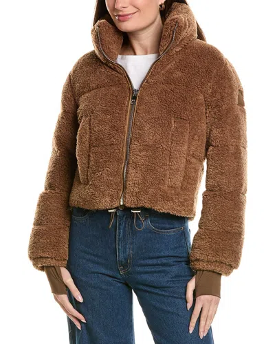 Sam . Down Sherpa Puffer Jacket In Cappuccino