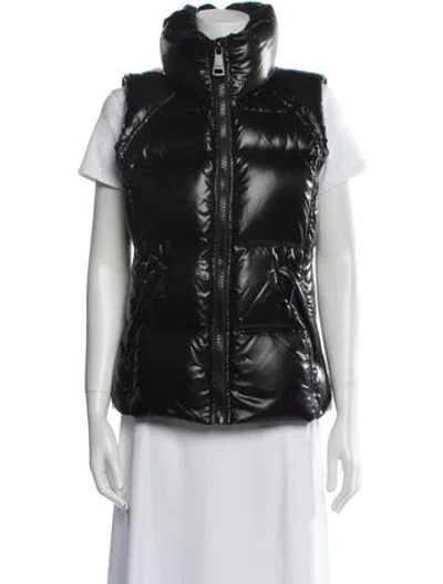 Pre-owned Sam Down Vest In Black
