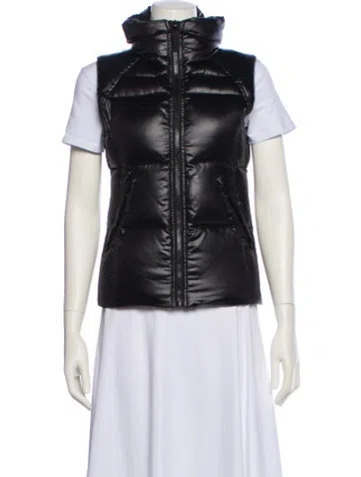 Pre-owned Sam Down Vest In Black