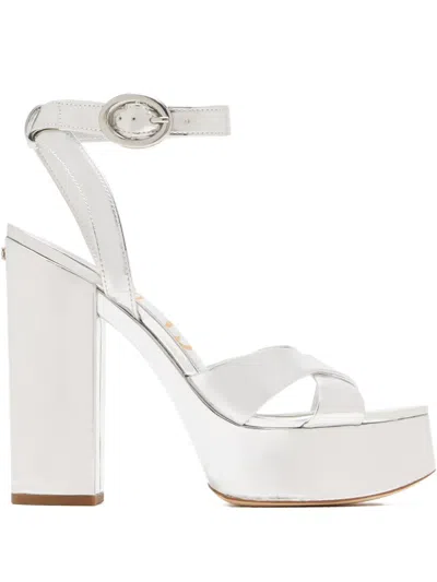 Sam Edelman 120mm Savannah Platform-heel Sandals In White