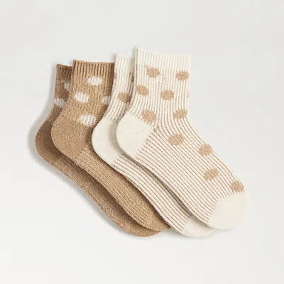 Sam Edelman 2 Pack Dot Midi Boot Socks Ivory Multi In White